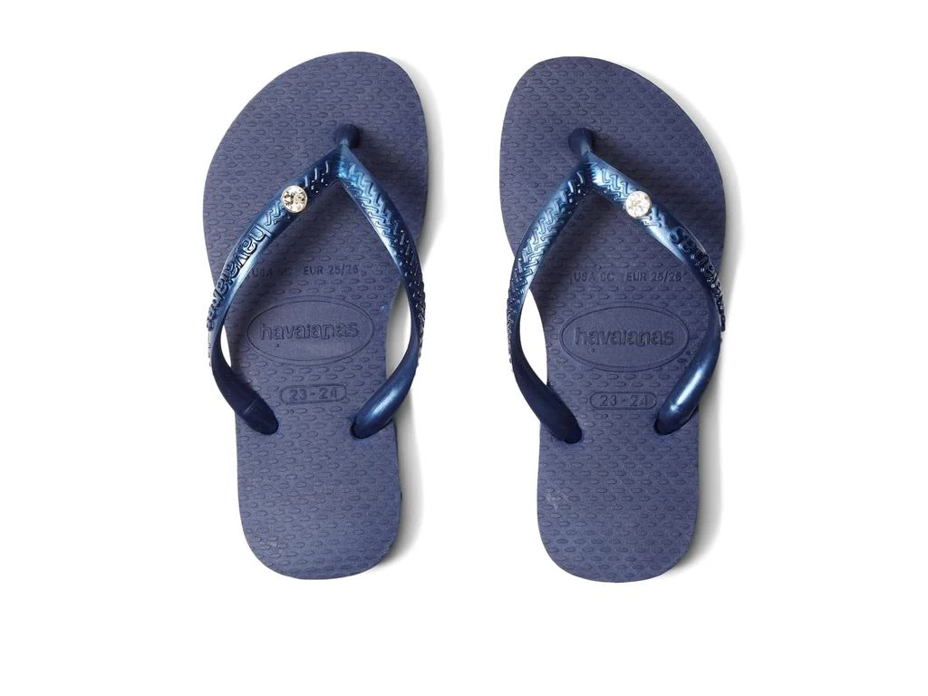 商品Havaianas|Slim Crystal SW II Flip Flop Sandal (Toddler/Little Kid/Big Kid),价格¥192,第1张图片