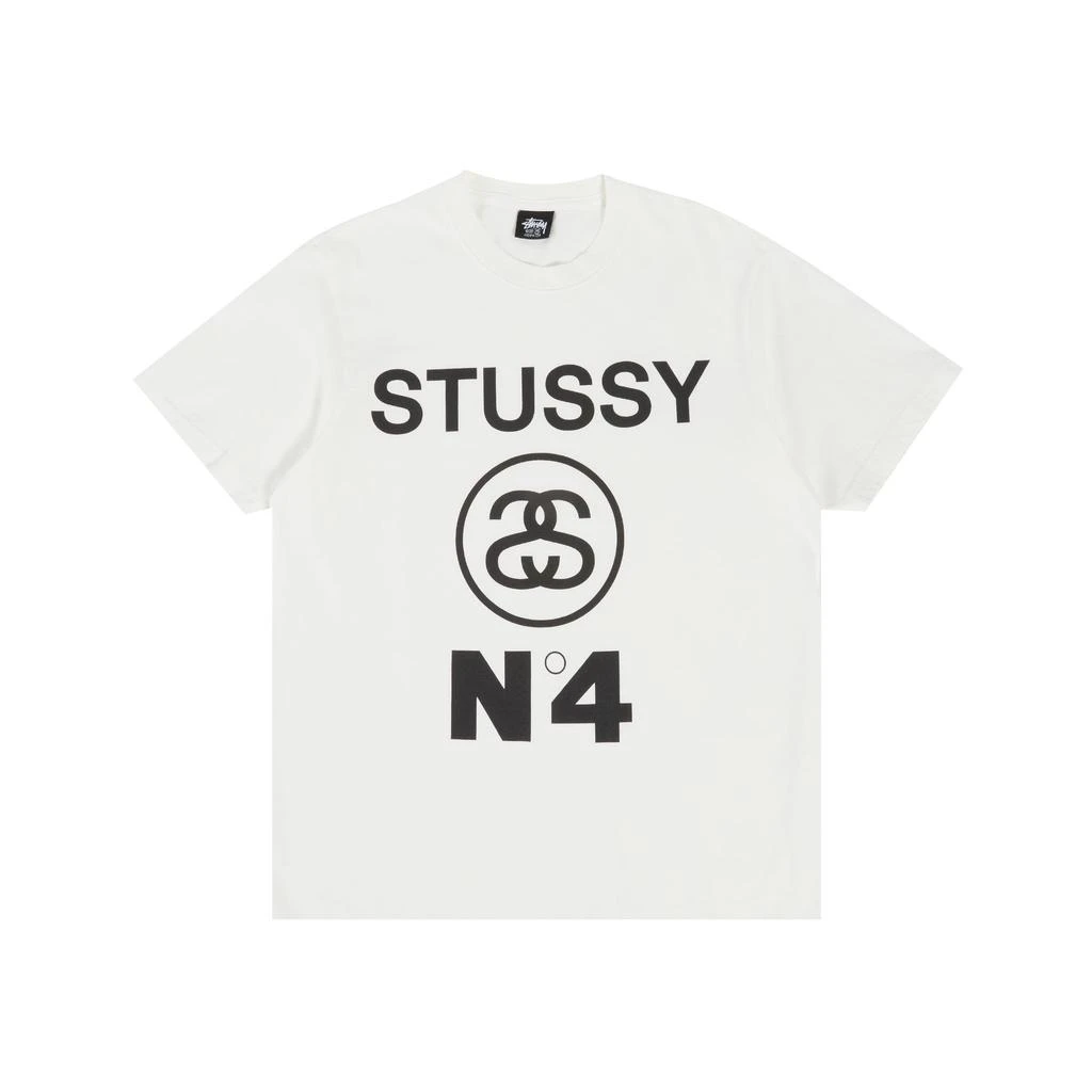 商品STUSSY|Stussy No. 4 Pigment Dyed Short Sleeve T-Shirt - men's,价格¥292,第5张图片详细描述