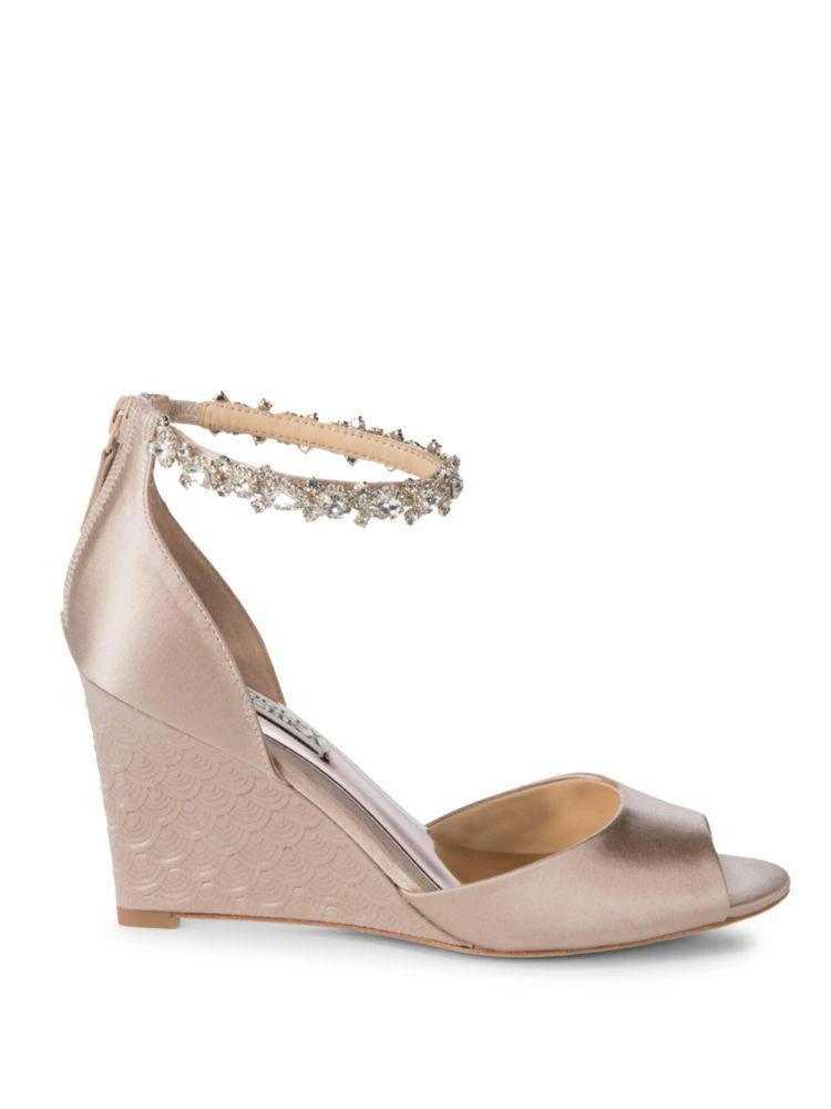 商品Badgley Mischka|Tahlia Bejeweled Ankle-Strap Sandals,价格¥552,第5张图片详细描述