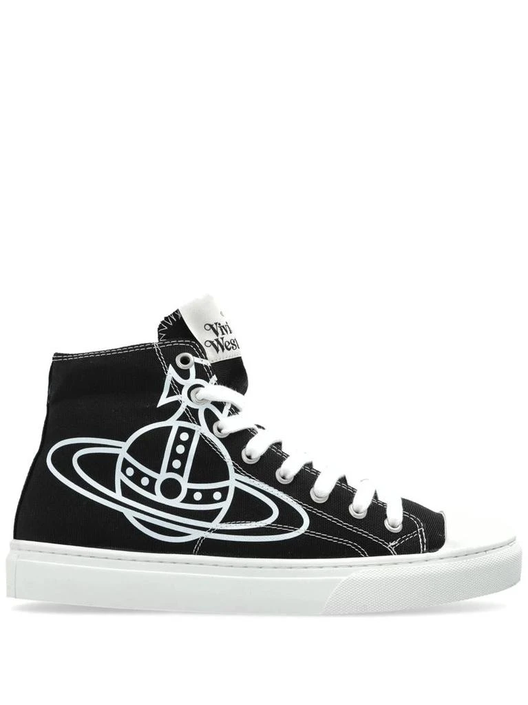 商品Vivienne Westwood|Vivienne Westwood Plimsoll High Top Canvas Shoes,价格¥1758,第1张图片