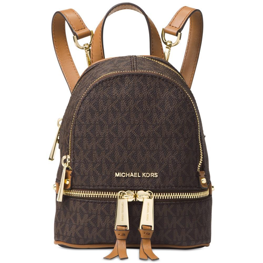 商品Michael Kors|Signature Rhea Zip Extra Small Messenger Backpack,价格¥2437,第1张图片