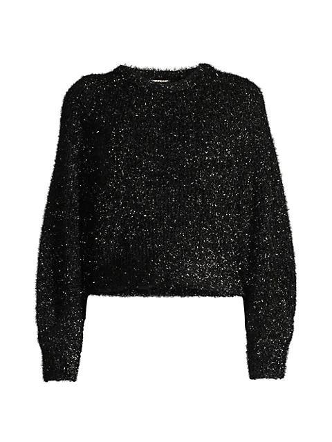 商品Tahari|Metallic Tinsel Sweater,价格¥487,第1张图片