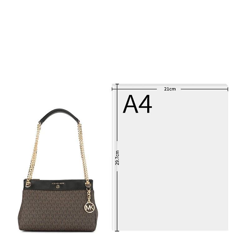 MICHAEL KORS 女士拼色PVC单肩包 30H9GUSL1B-BROWNBLK 商品