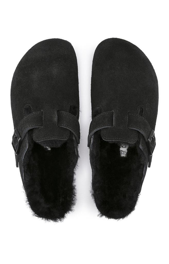 商品Birkenstock|(0259881) Boston Shearling Sandals - Black,价格¥1251,第6张图片详细描述