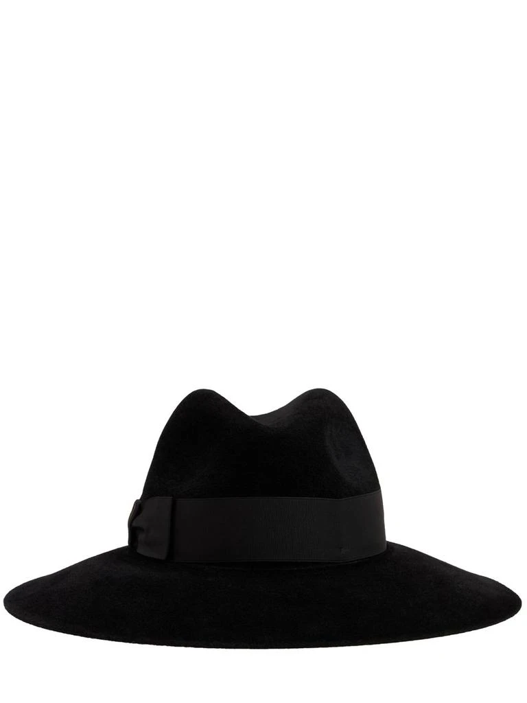 商品BORSALINO|Sophie Velvet Brimmed Hat,价格¥2756,第1张图片