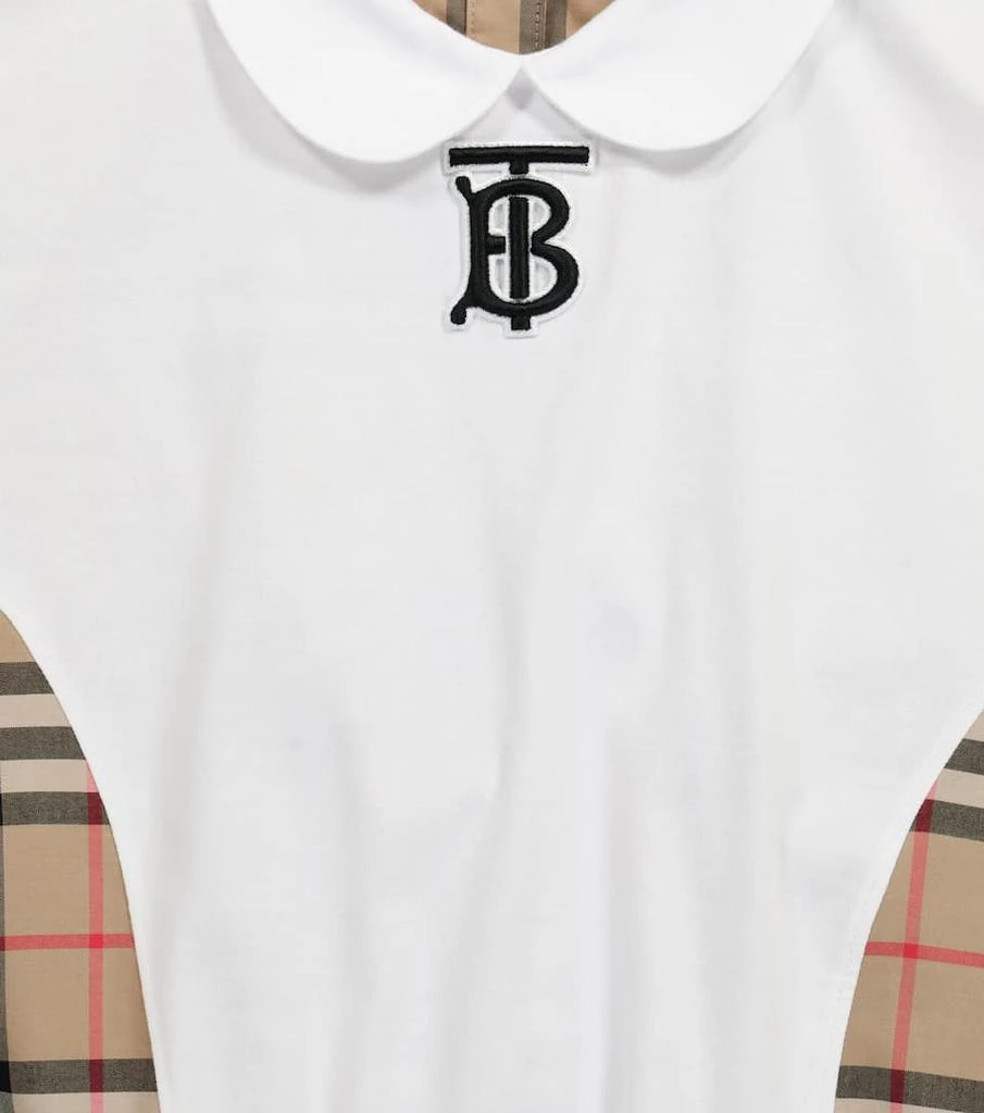 商品Burberry|Vintage Check Logo棉质Polo衫,价格¥1641,第3张图片详细描述