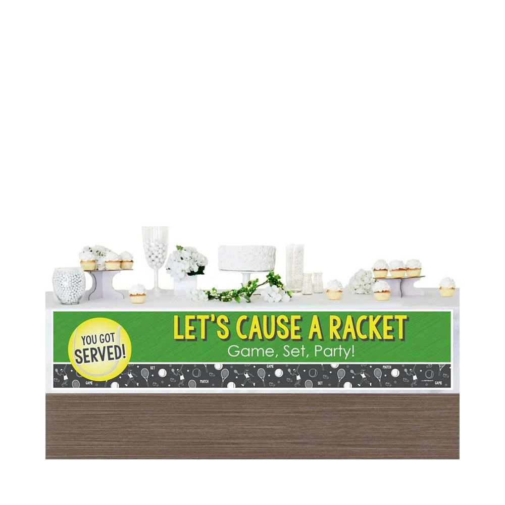 商品Big Dot of Happiness|You Got Served - Tennis - Tennis Ball Party Decorations Party Banner,价格¥157,第3张图片详细描述