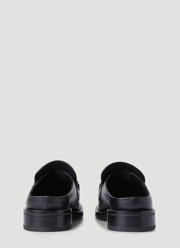 商品Martine Rose|Square Toe Mules in Black,价格¥3051,第4张图片详细描述