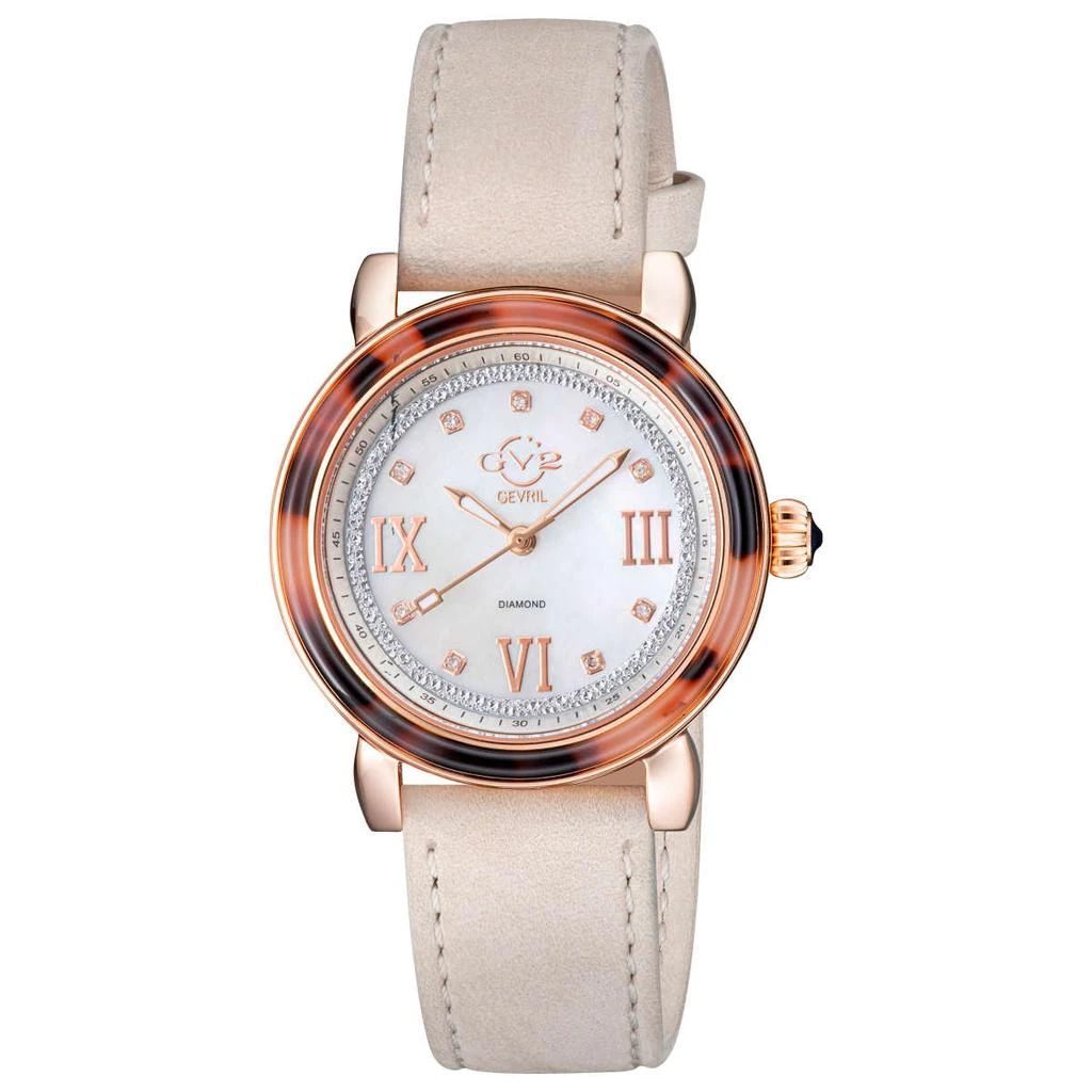 商品Gevril|GV2 by Gevril Marsala Diamond Women's Watch,价格¥4791,第1张图片