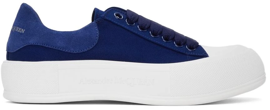 商品Alexander McQueen|Blue Deck Plimsoll Sneakers,价格¥1491,第1张图片