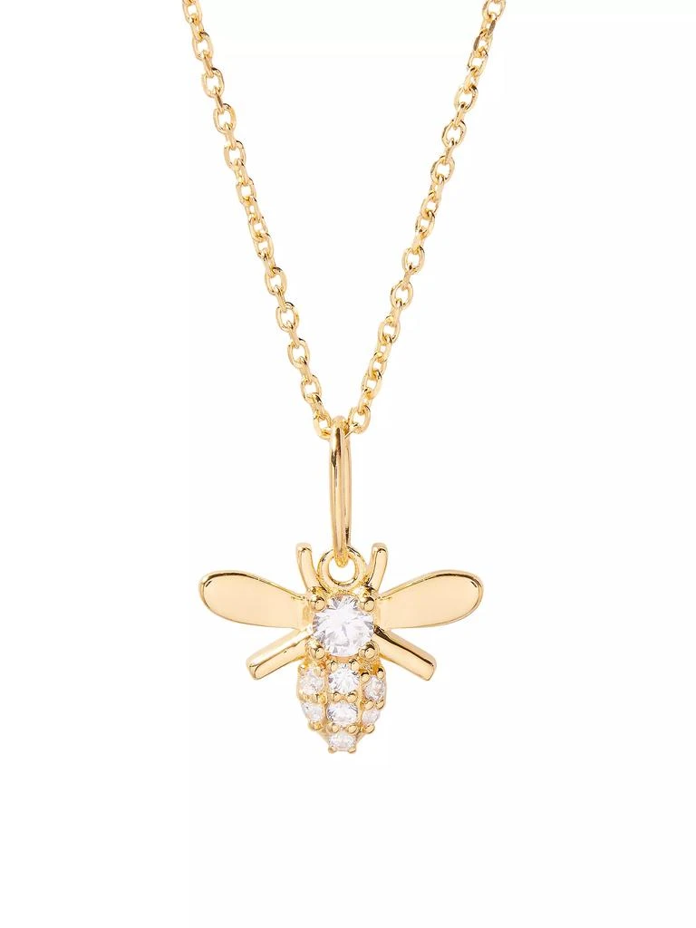 商品brook & york|Adeline 14K-Yellow-Gold Vermeil & Cubic Zirconia Bee Pendant Necklace,价格¥825,第1张图片