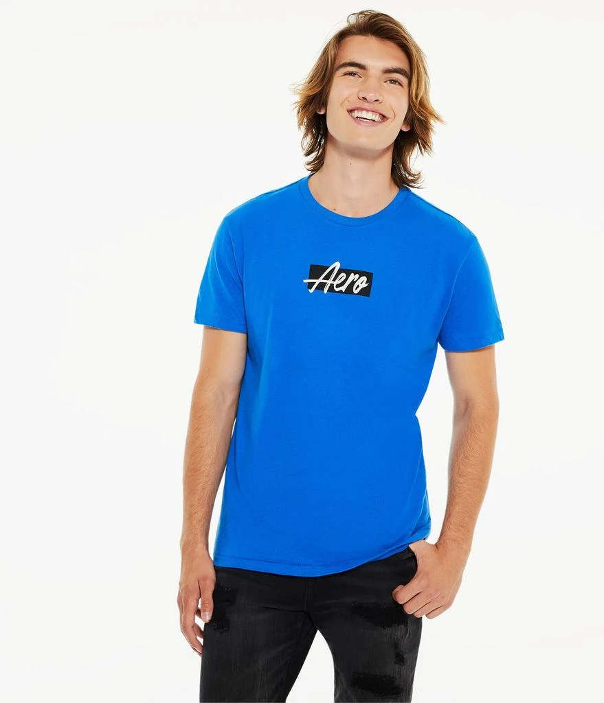 商品Aeropostale|Aeropostale Men's Script Box Logo Graphic Tee,价格¥201,第2张图片详细描述