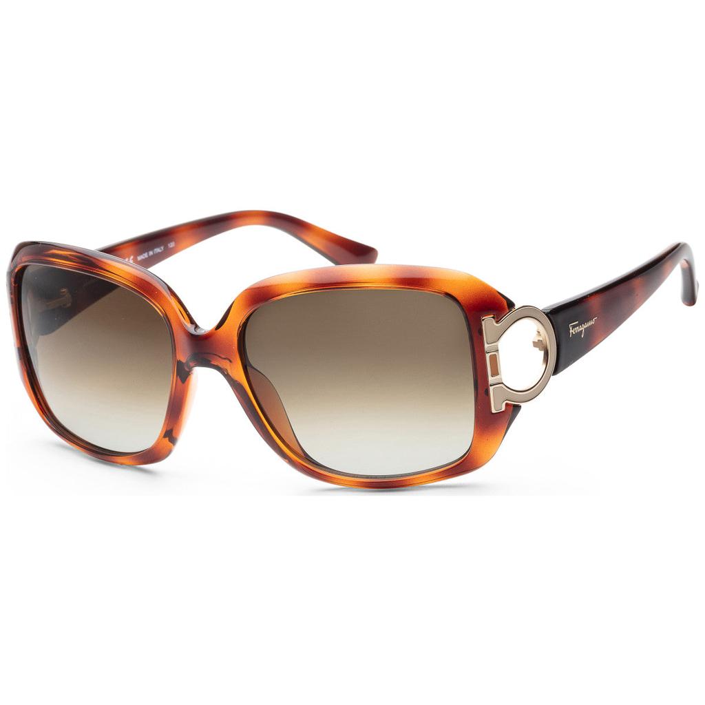 Ferragamo Women's Dark Tortoise Sunglasses商品第1张图片规格展示