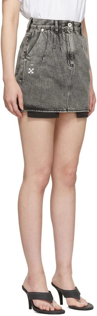 商品Off-White|Black Denim Miniskirt,价格¥1515,第2张图片详细描述