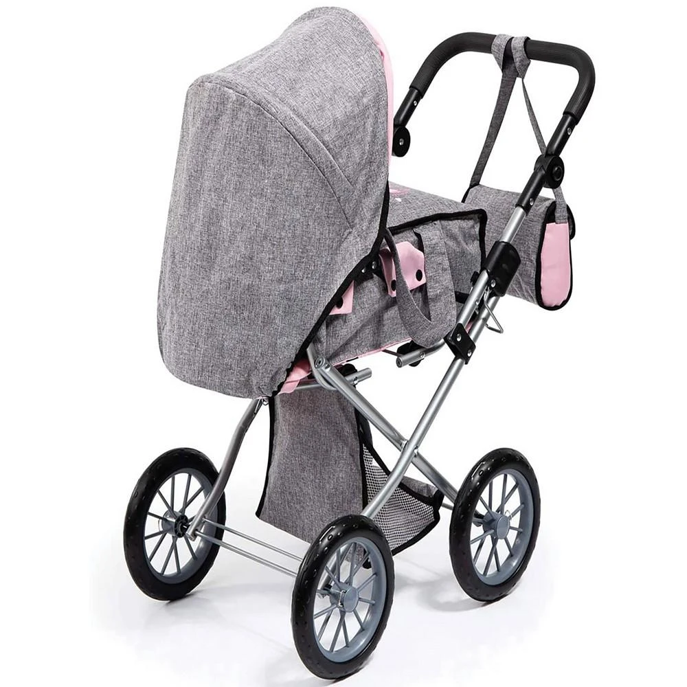 商品DIMIAN|Bambolina Orlando Modern Doll Pram with Handbag Kids Pretend Play,价格¥337,第2张图片详细描述