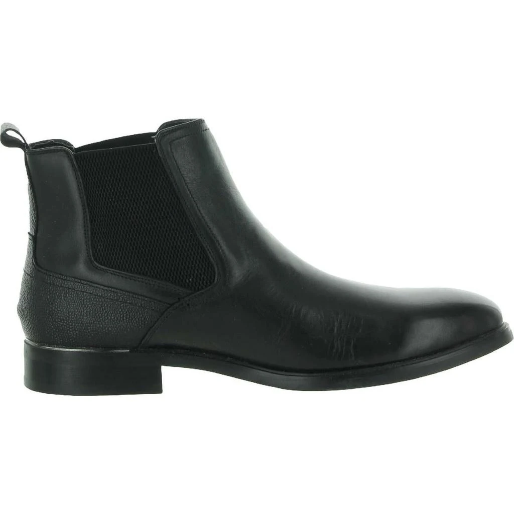 商品Steve Madden|Steve Madden Mens Afinity Leather Textured Chelsea Boots,价格¥399,第5张图片详细描述