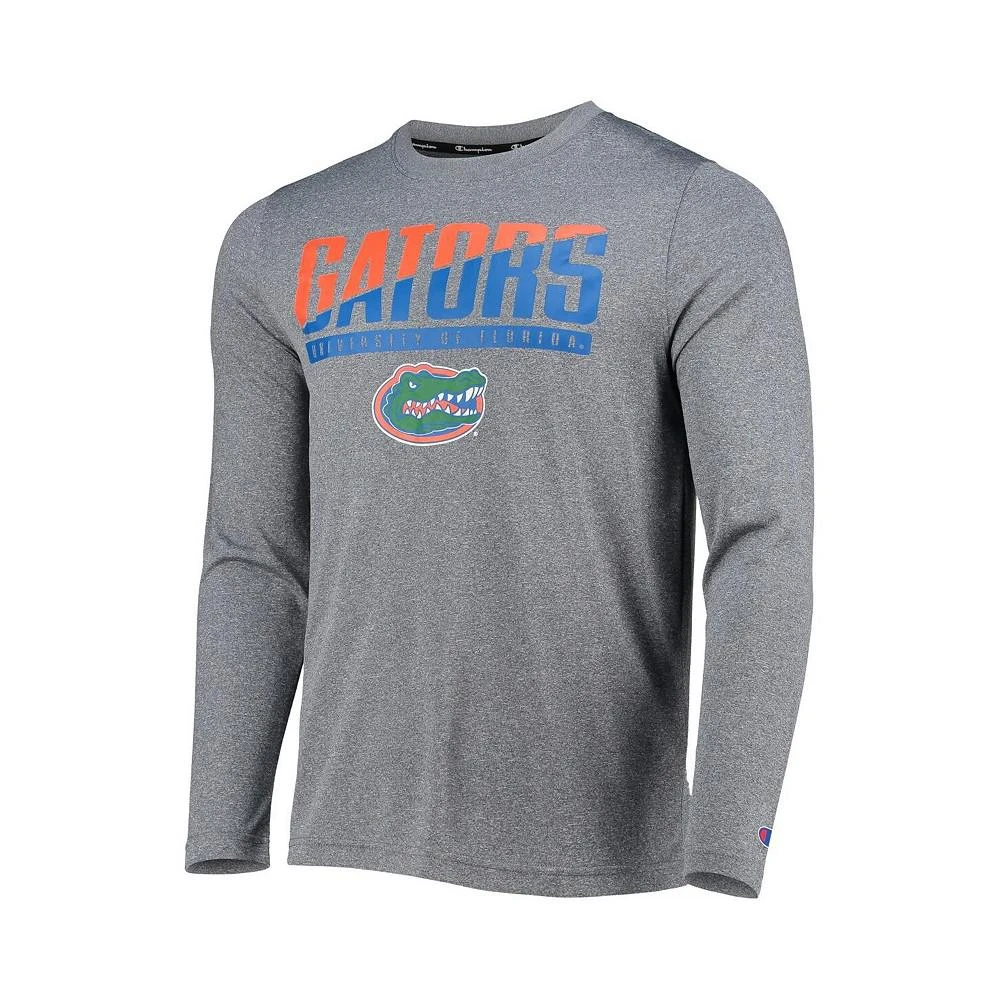 商品CHAMPION|Men's Gray Florida Gators Wordmark Slash Long Sleeve T-shirt,价格¥262,第2张图片详细描述