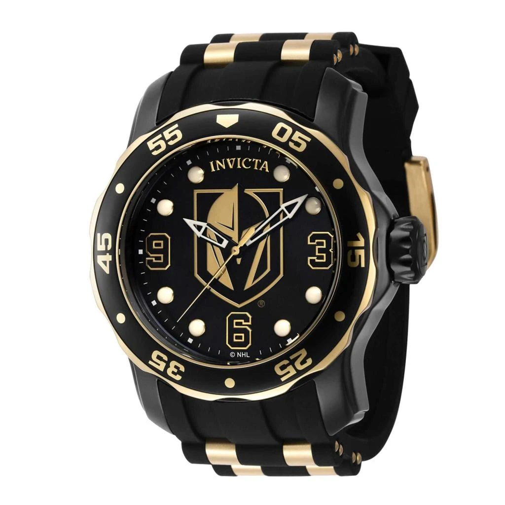 商品Invicta|Invicta Men's Watch - NHL Vegas Golden Knights Rotating Bezel Silicone Strap | 42321,价格¥712,第1张图片