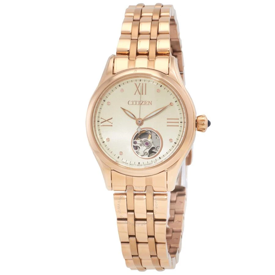 商品Citizen|Luna Automatic Gold Dial Ladies Watch PR1043-80P,价格¥1824,第1张图片