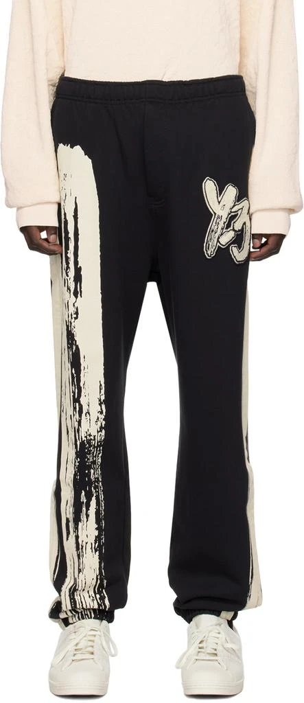 商品Y-3|Black & Off-White Printed Sweatpants,价格¥1702,第1张图片