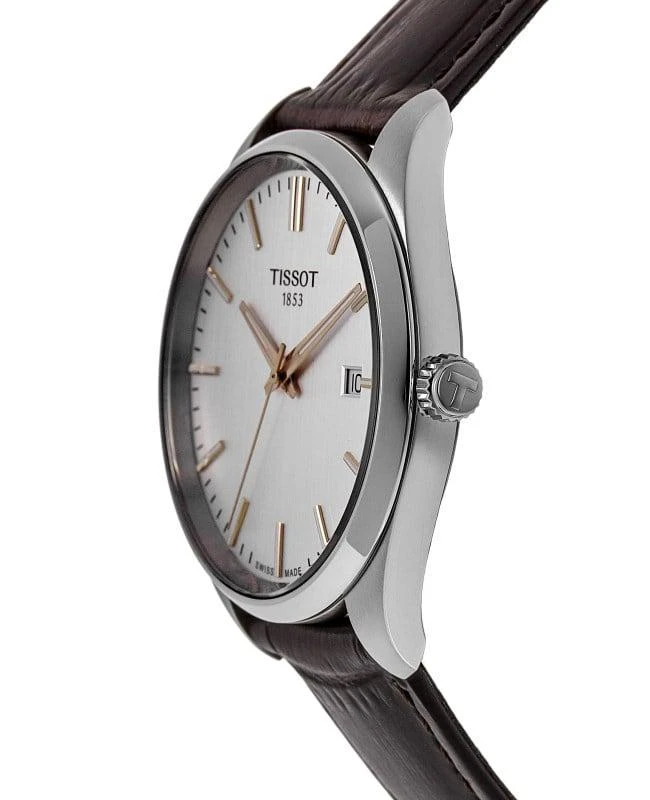 商品Tissot|Tissot PR 100 Quartz Silver Dial Brown Leather Strap Men's Watch T150.410.16.031.00,价格¥1711,第3张图片详细描述