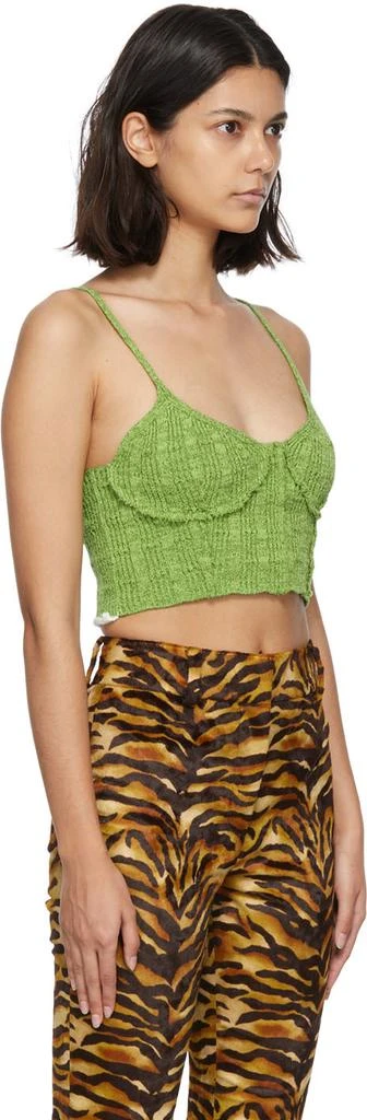 商品Acne Studios|Green Wool Textured Camisole,价格¥902,第2张图片详细描述