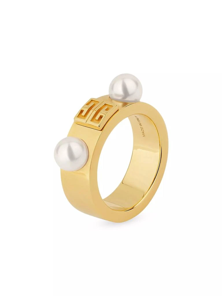 商品Givenchy|4G Ring In Metal With Pearls,价格¥2398,第2张图片详细描述