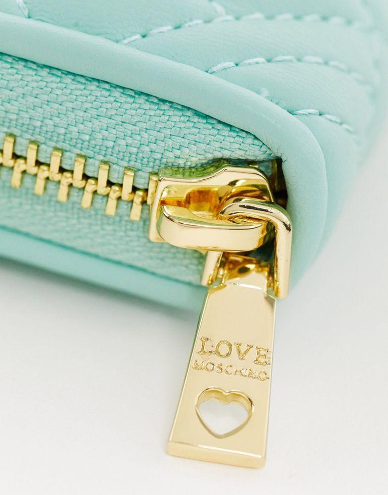 商品Moschino|Love Moschino quilted purse in mint,价格¥749,第5张图片详细描述