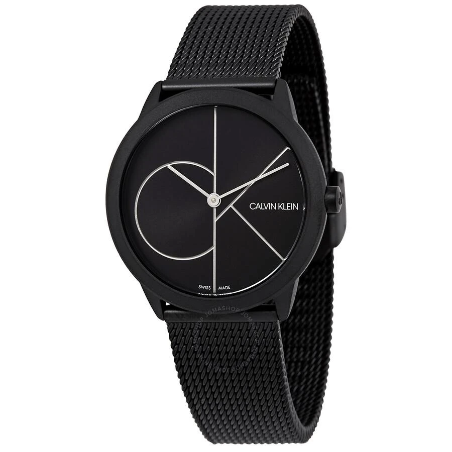 商品Calvin Klein|Minimal Quartz Black Dial Ladies Watch K3M5245X,价格¥377,第1张图片