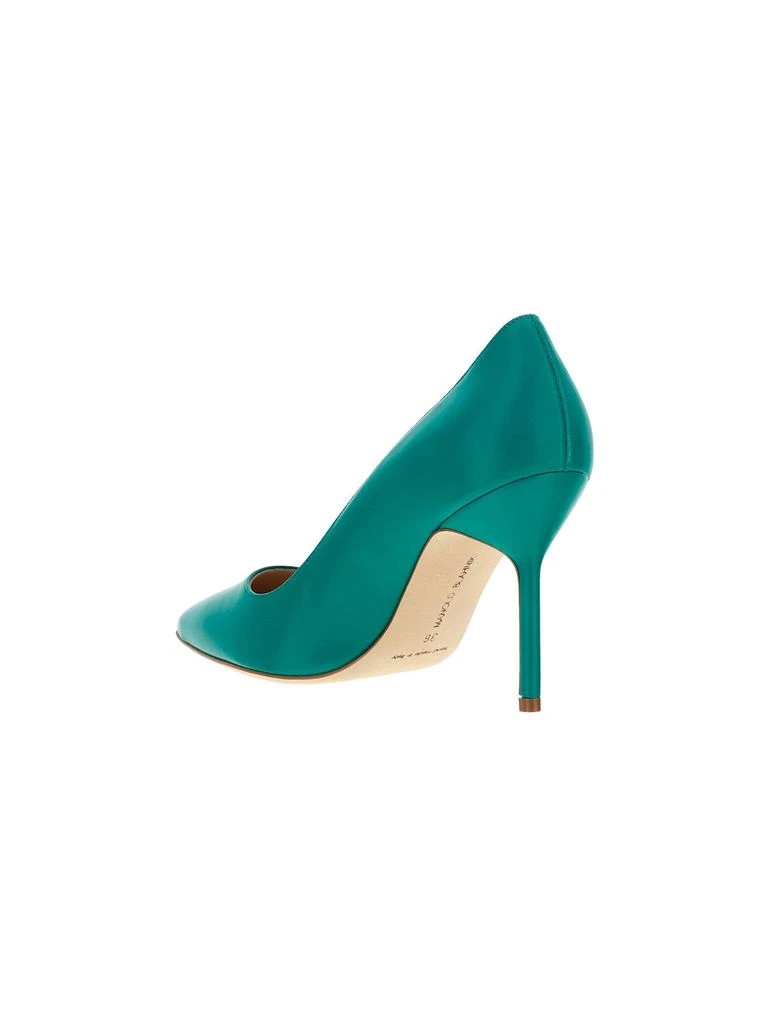 商品Manolo Blahnik|Manolo blahnik women's green leather pumps,价格¥4059,第3张图片详细描述