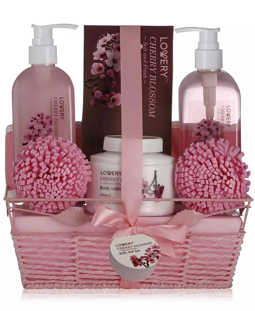 商品Lovery|Home Spa Body Care Gift Set in Cherry Blossom, 7 Piece,价格¥252,第1张图片
