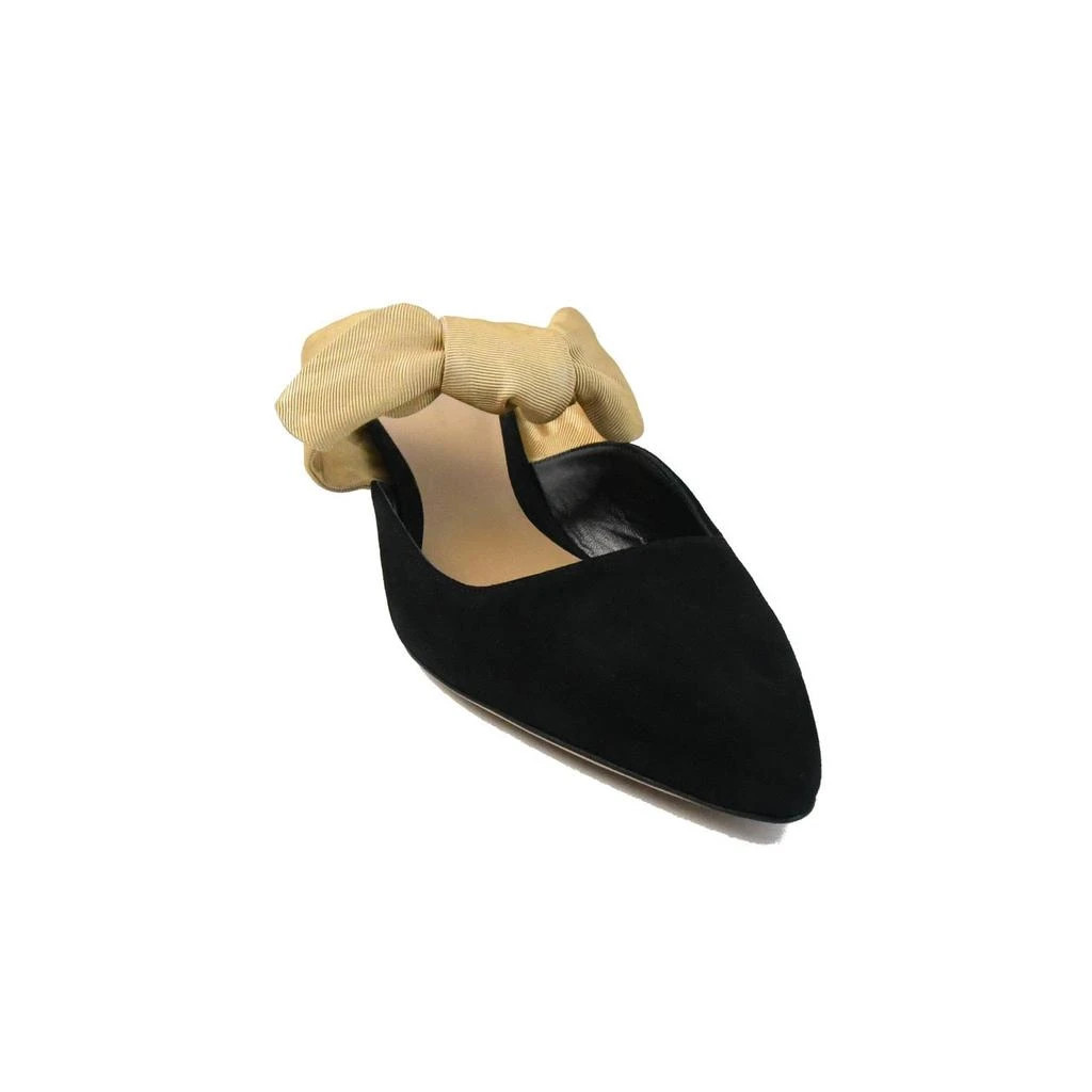 商品The Row|The Row Coco Mule Suede Moire Black Sahara,价格¥6762,第1张图片