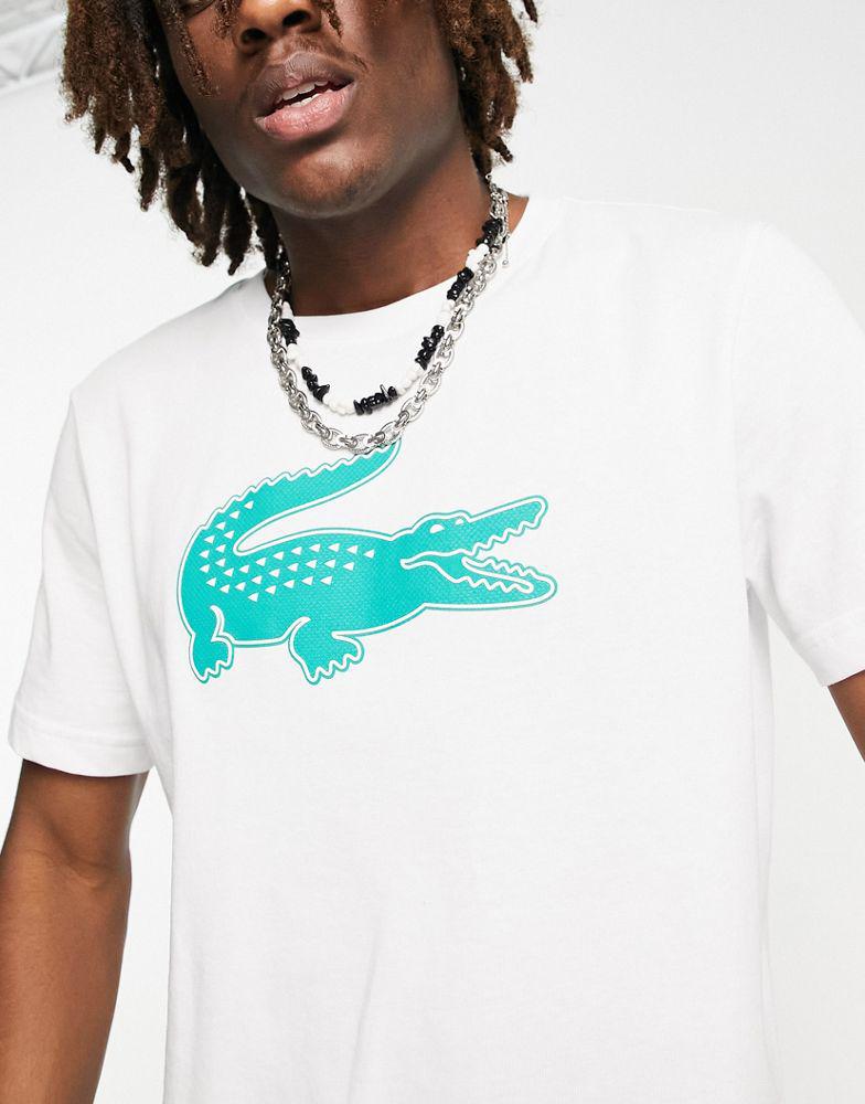 Lacoste t-shirt with large croc in white商品第2张图片规格展示