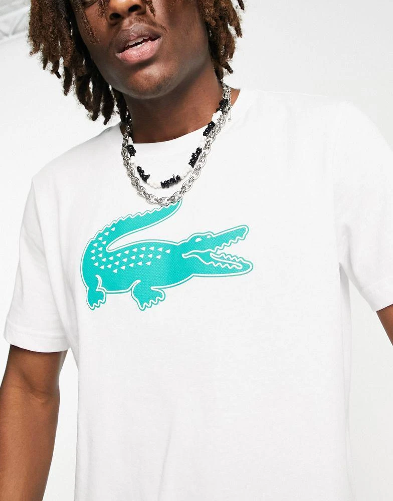 商品Lacoste|Lacoste t-shirt with large croc in white,价格¥428,第2张图片详细描述