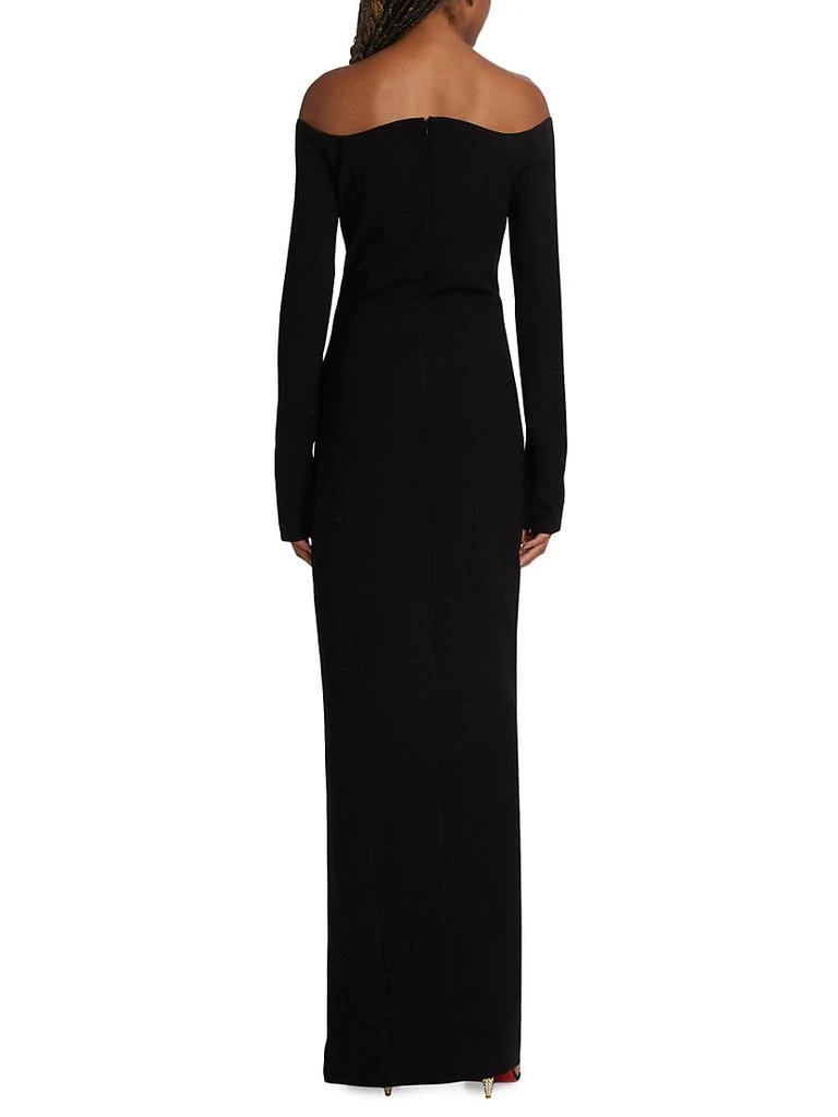 商品Mônot|Curved Off-The-Shoulder Gown,价格¥2898,第5张图片详细描述