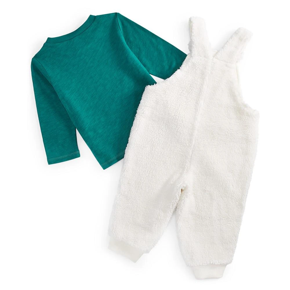 商品First Impressions|Baby Boys 2-Pc. Shirt & Fleece Bunny Overall Set, Created for Macy's,价格¥157,第2张图片详细描述