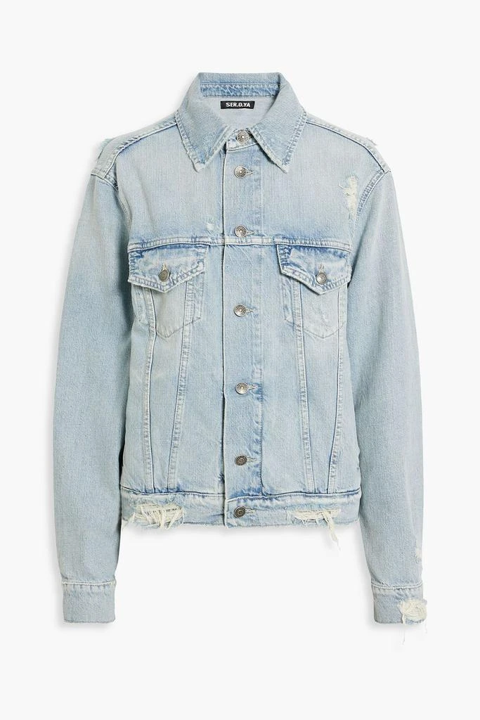 商品SER.O.YA|Eliza distressed denim jacket,价格¥914,第1张图片