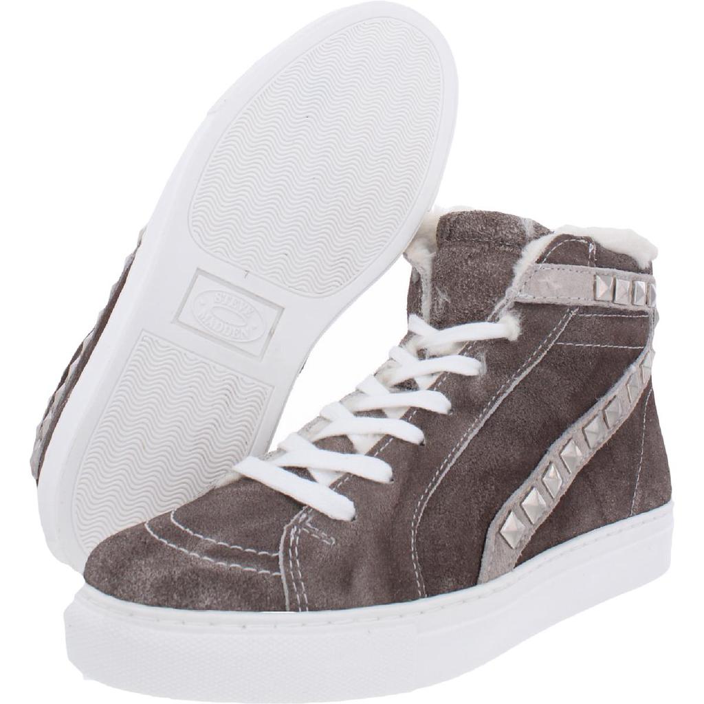 Steve Madden Womens Tracey Studded Lace-up High Top Sneakers商品第6张图片规格展示