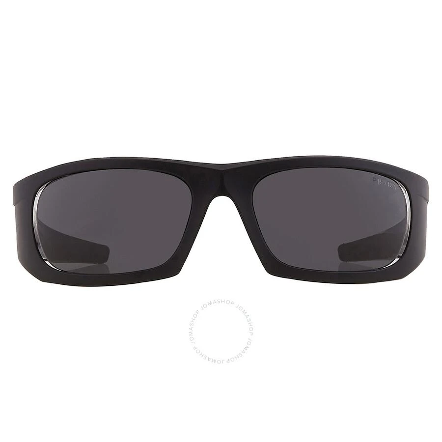 商品Prada|Dark Grey Wrap Men's Sunglasses PS 02YS 1BO06F 59,价格¥1339,第1张图片