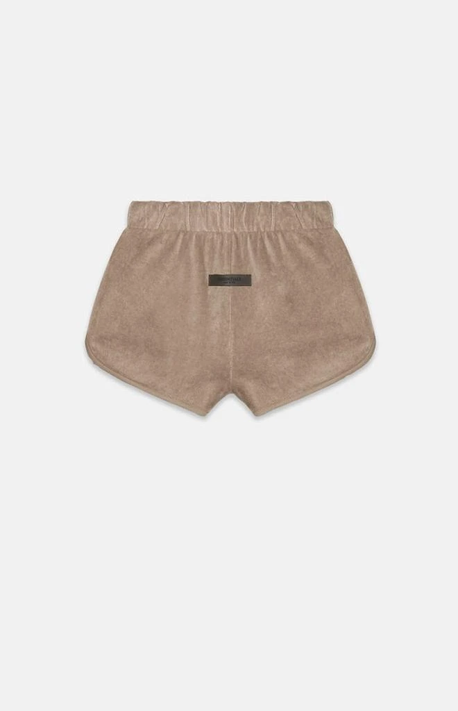 商品Essentials|Women's Desert Taupe Velour Beach Shorts,价格¥188,第1张图片