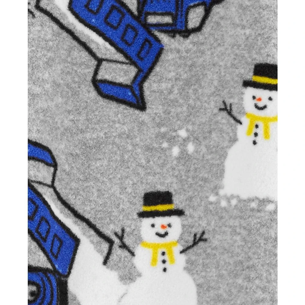 商品Carter's|Toddler Boys 1-Piece Snowman-Print Fleece Footed Pajama,价格¥161,第2张图片详细描述