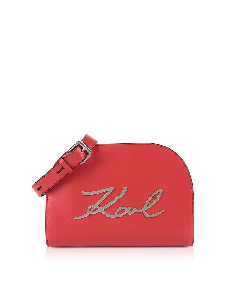 商品Karl Lagerfeld Paris|K / Signature大号斜挎包,价格¥758,第1张图片