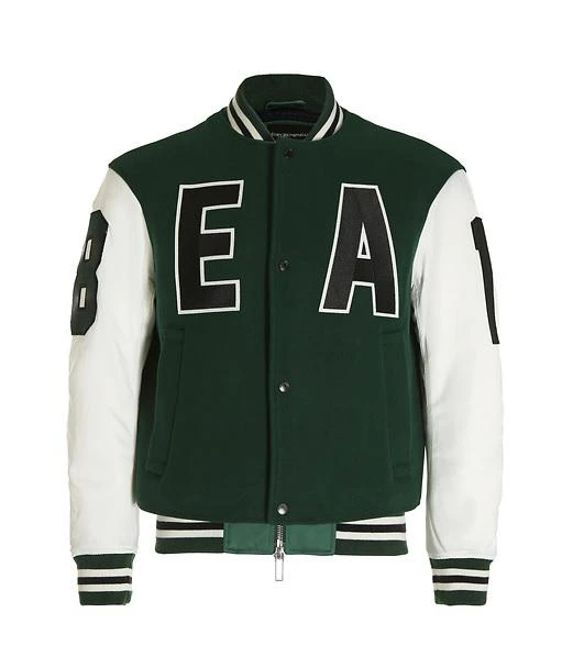 商品Emporio Armani|Emporio Armani EA Logo Wool Bomber Jacket, Brand Size 52 (US Size 42),价格¥1919,第1张图片
