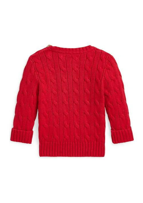 商品Ralph Lauren|Lauren Childrenswear Baby Boys Polo Bear Cable Knit Cotton Sweater,价格¥313,第2张图片详细描述