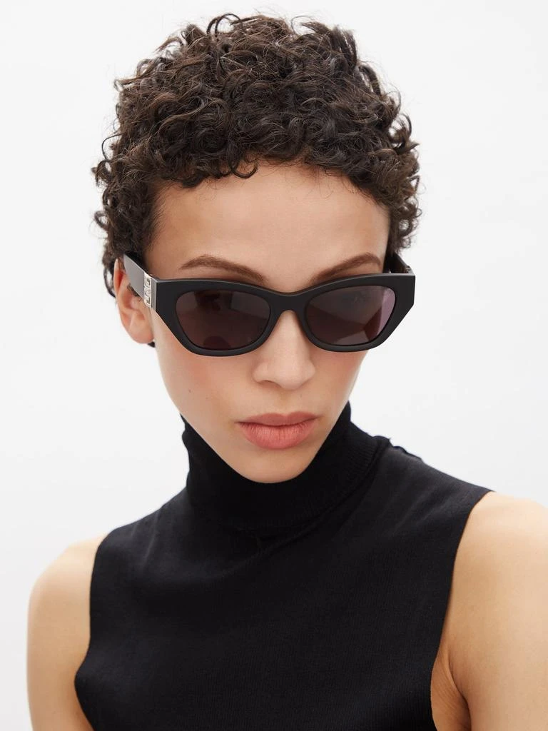 商品Givenchy|4G-logo flat-top acetate sunglasses,价格¥2467,第2张图片详细描述