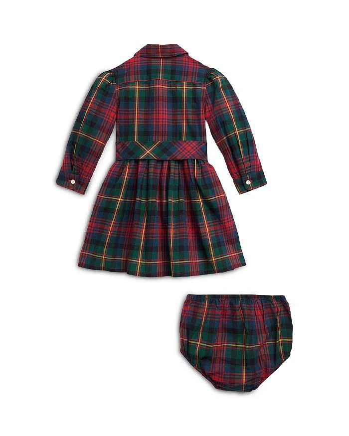 商品Ralph Lauren|Girls' Plaid Cotton Twill Shirt Dress & Bloomers Set - Baby,价格¥264,第2张图片详细描述