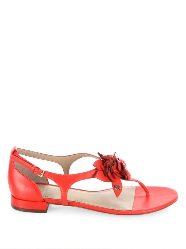 商品Tory Burch|Blossom Leather Thong Sandals,价格¥835,第5张图片详细描述