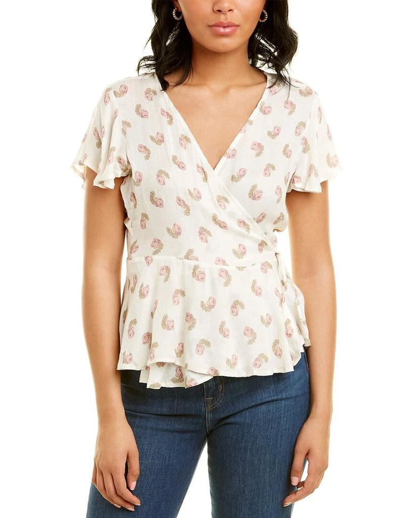 商品Chaser|Chaser Heirloom Gauze Wrap Top,价格¥79,第1张图片