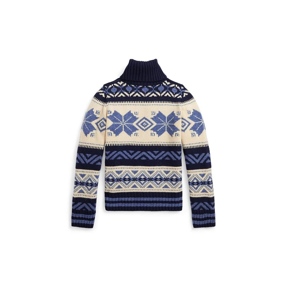 商品Ralph Lauren|Big Girls Fair Isle Wool-Blend Turtleneck Sweater,价格¥445,第5张图片详细描述