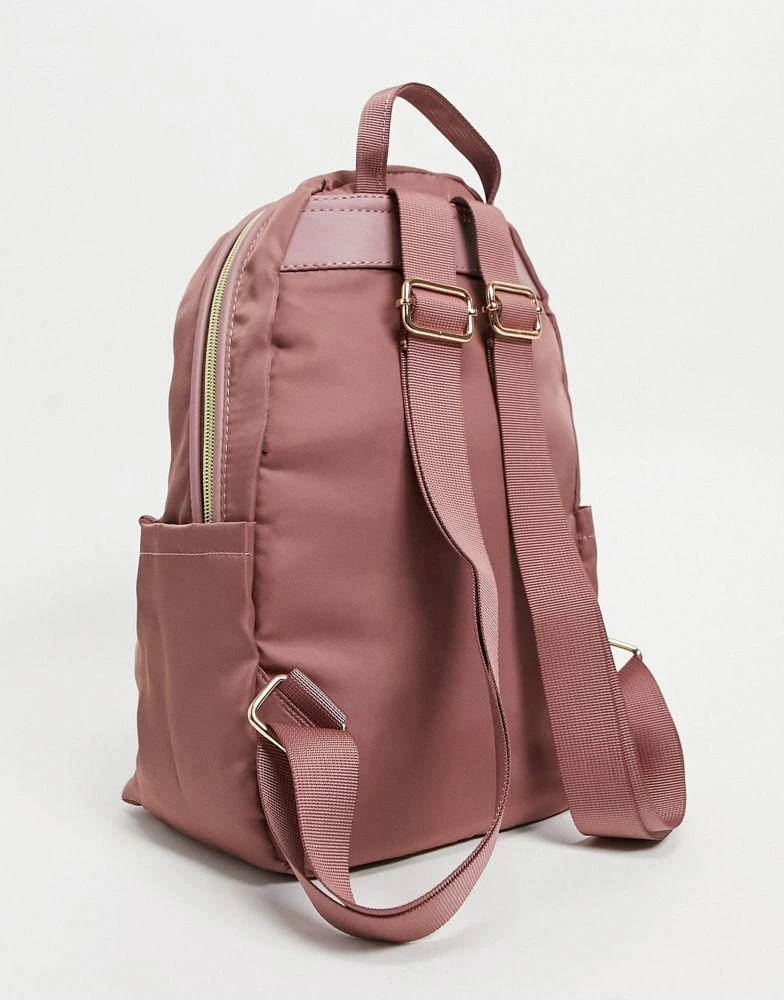 商品ASOS|ASOS DESIGN simple backpack with front pocket in mauve,价格¥79,第2张图片详细描述